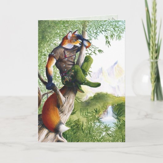 Het Opvlammen van de sleep Vos Kaart (Voorkant)