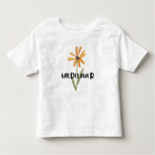 Het opvoeden van een Wildflower Mama Nieuwe Mama b Kinder Shirts (Voorkant)