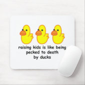 Het opvoeden van kinderen is net alsof ze door muismat (Met muis)