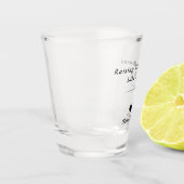 Het opvoeden van Tiny Humans Als een Boss unieke m Shot Glas (Links)