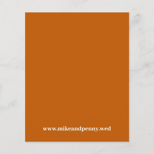 Het Oranje Begroting van het Monogram van de rendy Flyer (Achterkant)