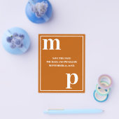 Het Oranje Begroting van het Monogram van de rendy Flyer (Enkel)