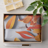 Het Oranje Bloemmotief Ontwerp Tissuepapier (Geschenk)