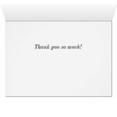 Het Oranje bord bedankt je kaart (Binnen Horizontaal (Onder))