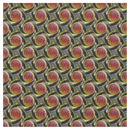 Het oranje en rode circuitpatroon van de beweging stof (Close Up)