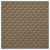 Het oranje en rode circuitpatroon van de beweging stof (Swatch)