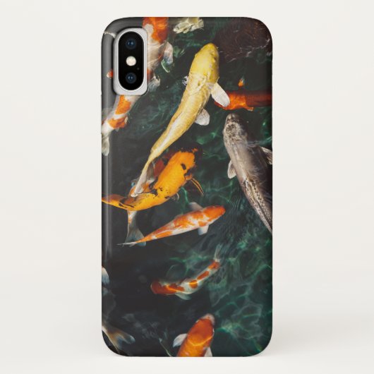 Het Oranje en Witte Aziatische Koi visplatform ver Case-Mate iPhone Case (Achterkant)