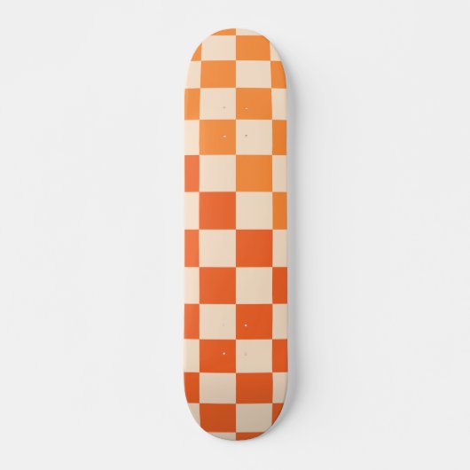 Het Oranje Gecontroleerde Patroon van de terugkeer Persoonlijk Skateboard (Voorkant)