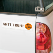 Het Oranje gezicht moet weg! / anti-Trump, Bumpersticker (Op Truck)