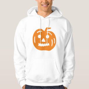 Het oranje hefboom-o-Lantaarn Thema van Halloween Hoodie