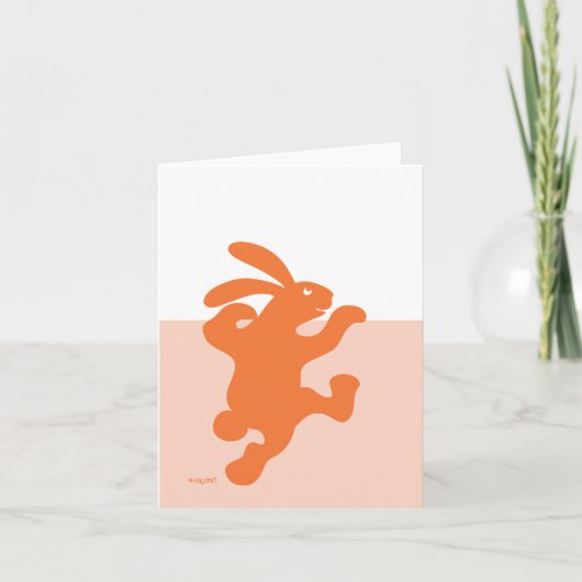 Het Oranje Konijn van Terrifically! Kaart (Voorkant)