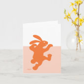 Het Oranje Konijn van Terrifically! Kaart (Gele Bloem)
