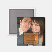 Het Oranje Lijst van de Deco van de Kunst sparen d Magneet (Voorkant / Achterkant)