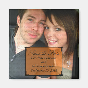 Het Oranje Lijst van de Deco van de Kunst sparen d Magneet