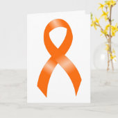 Het Oranje Lint van de leukemie Kaart (Gele Bloem)