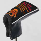 Het ORANJE MAN Golfheadcover (3/4 voorkant)