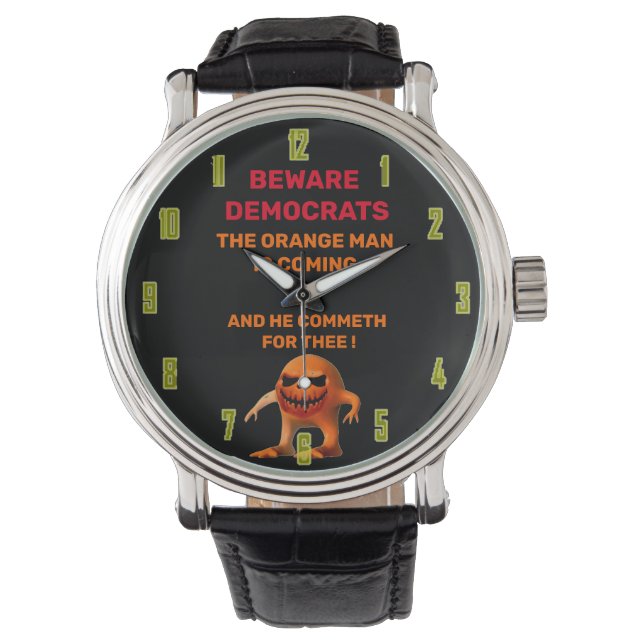 Het ORANJE MAN Horloge (Voorkant)