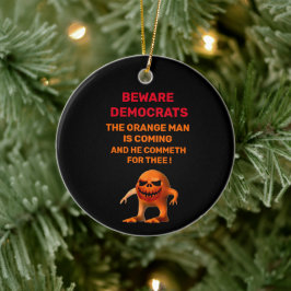 Het ORANJE MAN Keramisch Ornament