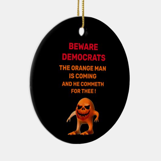 Het ORANJE MAN Keramisch Ornament (Rechts)