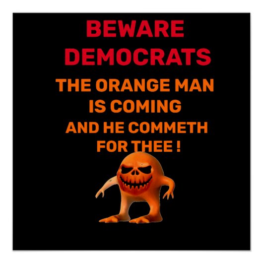 Het ORANJE MAN Perfect Poster (Voorkant)