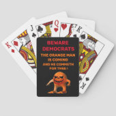 Het ORANJE MAN Pokerkaarten (Achterkant)