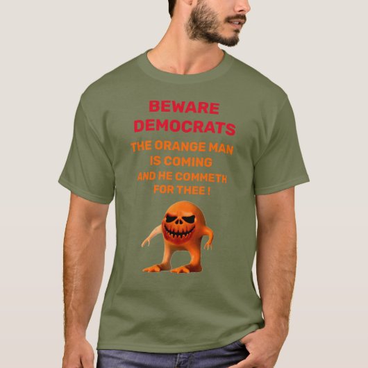 Het ORANJE MAN T-shirt (Voorkant)