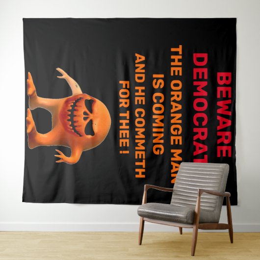 Het ORANJE MAN Wandkleed (In Situ (horizontaal))