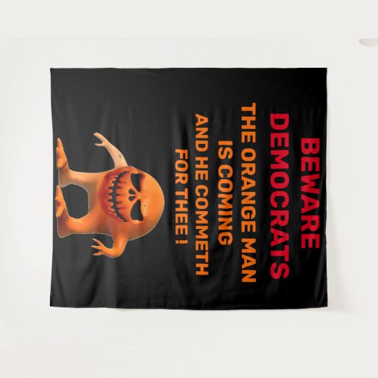 Het ORANJE MAN Wandkleed (Voorkant (horizontaal))