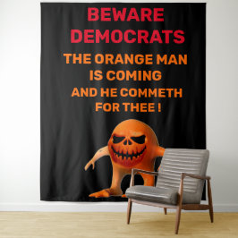 Het ORANJE MAN Wandkleed