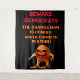 Het ORANJE MAN Wandkleed