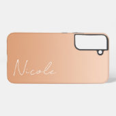 Het Oranje Manuscript van de Verloop van de Verloo Samsung Galaxy Hoesje (Achterkant horizontaal)