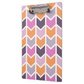 Het oranje Paarse Roze Geometrische Patroon van de Klembord (Links)