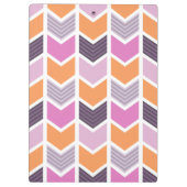 Het oranje Paarse Roze Geometrische Patroon van de Klembord (Achterkant)