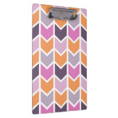Het oranje Paarse Roze Geometrische Patroon van de Klembord (Rechts)