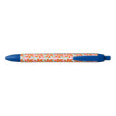 Het Oranje Patroon van de Wand van de Retro Zwarte Inkt Pen (Achterkant)