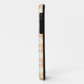 Het Oranje patroon van Krommen van de Retro Case-Mate iPhone Case (Achterkant/links)