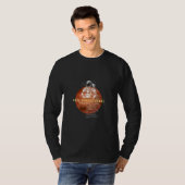 Het Oranje planetontwerp aanpassen T-shirt (Voorkant volledig)