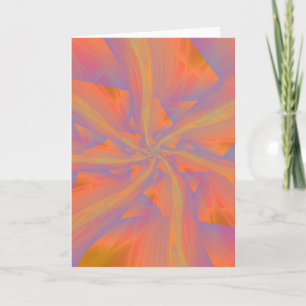 Het oranje Roze en Violette Spiraalvormige Kaart