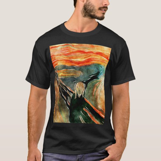 Het Oranje schilderij van de Schroefkunst T-shirt (Voorkant)