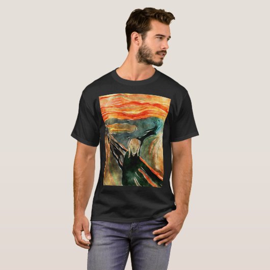 Het Oranje schilderij van de Schroefkunst T-shirt (Voorkant volledig)
