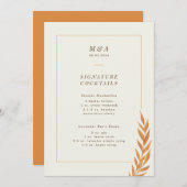 Het Oranje Van de Tak van het Valle Band Menu van  (Voorkant / Achterkant)