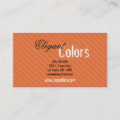 Het Oranje Vormt het Kunstpaletpenseel Visitekaart Visitekaartje (Achterkant)