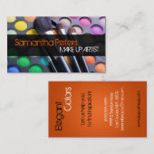 Het Oranje Vormt het Kunstpaletpenseel Visitekaart Visitekaartje (Voorkant / Achterkant)