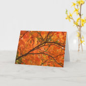Het oranje Wenskaart van de Brand Kaart (Gele Bloem)