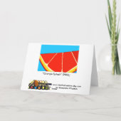 Het oranje Wenskaart van de Plons Kaart (Achterkant)