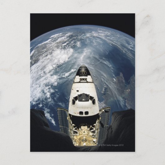 Het Orbiting Ruimtevaartuig Briefkaart (Voorkant)