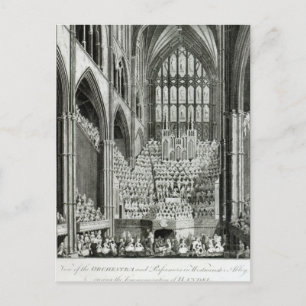 Het Orchestra en de uitvoerende kunstenaars in Wes Briefkaart