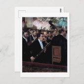 Het Orchestra van de Opera, Edgar Degas Briefkaart (Voorkant / Achterkant)