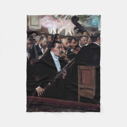 Het Orchestra van de Opera, Edgar Degas Fleece Deken (Voorkant)