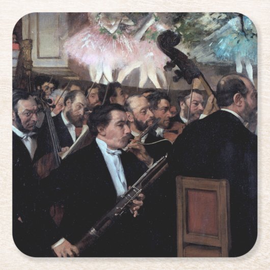 Het Orchestra van de Opera, Edgar Degas Kartonnen Onderzetters (Voorkant)